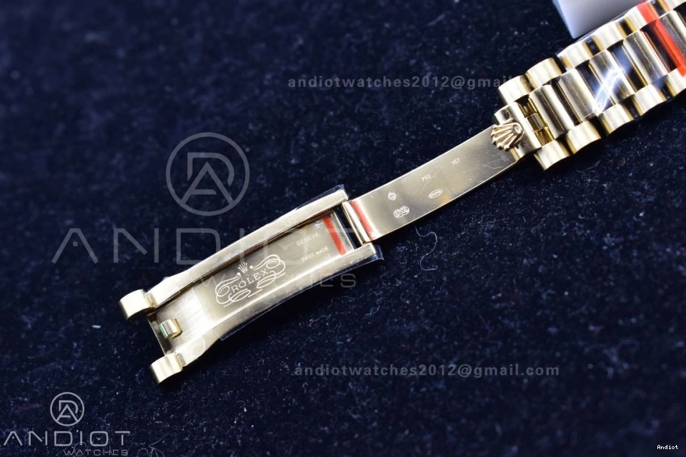 Version V2 36 YG Bracelet BPF A2836 DayDate On Best President 0218